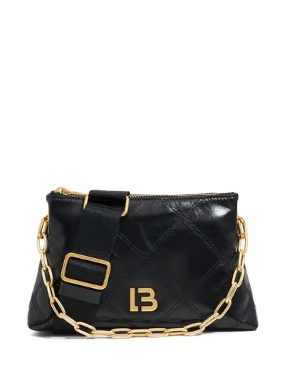 Bimba Y Lola Small Trapezium Leather Crossbody Bag In 黑色