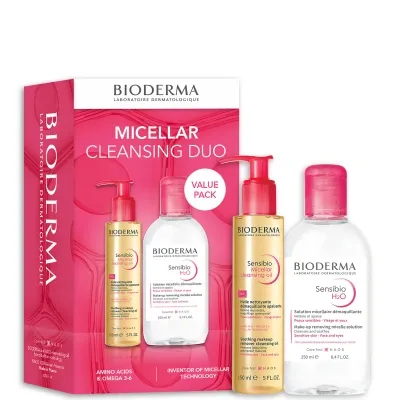 Bioderma Sensibio Cleansing Oil And H2o Duo In White