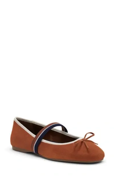 Birdies Hummingbird Mary Jane Flat In Rum Suede