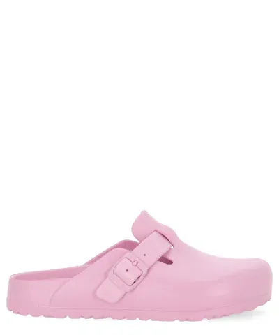 Birkenstock 1774 Boston Mules In Pink