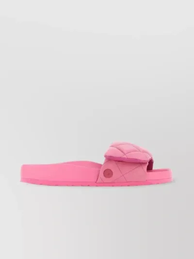 Birkenstock 1774 Sylt Padded Leather Sandals In Pink