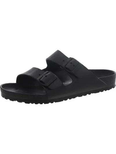 Birkenstock Black Semi-shiny Smooth Leather Sandals