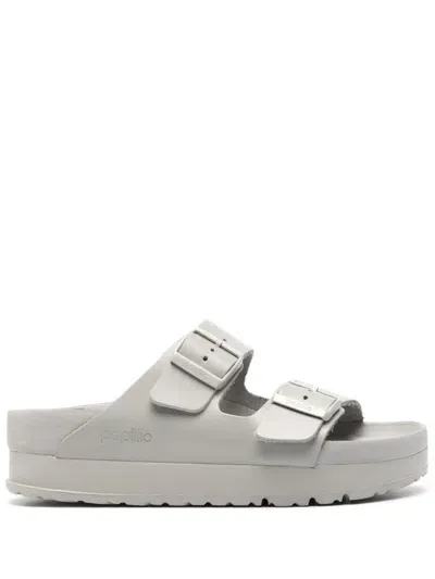 Birkenstock Arizona Flex Platform Sandals In Grey