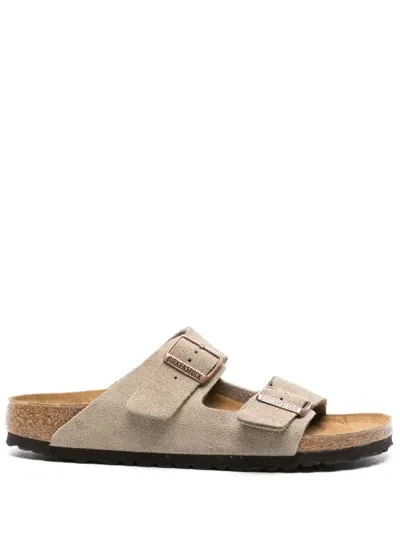 Birkenstock Arizona Slides Narrow Fit In White