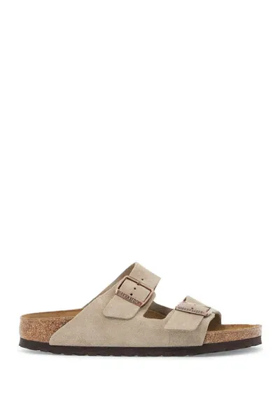 Birkenstock Arizona Slides Narrow Fit In Neutro