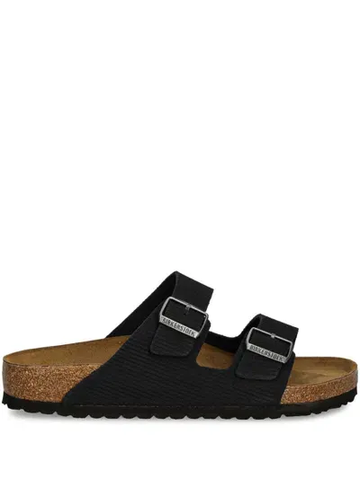 Birkenstock Arizona Suede Slides In Black