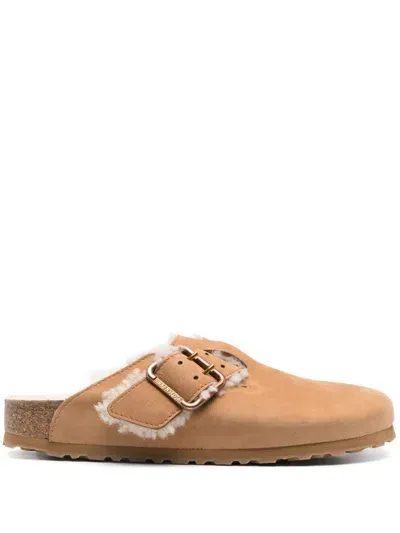 Birkenstock Boston Bold Slippers In Brown