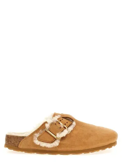 Birkenstock Boston Sabots In Cognac