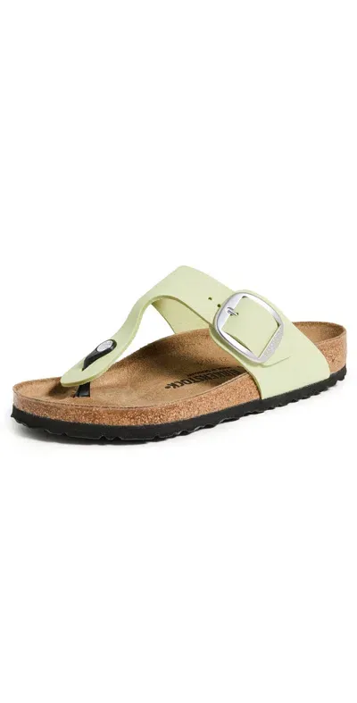 Birkenstock Gizeh Big Buckle Sandals Faded Lime