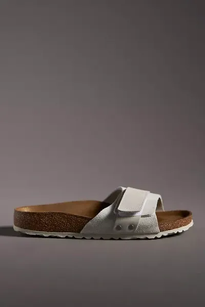 Birkenstock Oita Suede Sandals In White