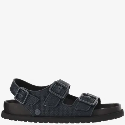 Birkenstock 1774 Milano Raffia Luxe In Blue