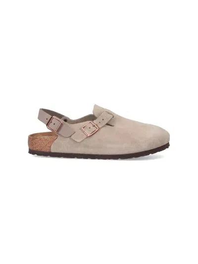 Birkenstock "tokio" Mules In Taupe