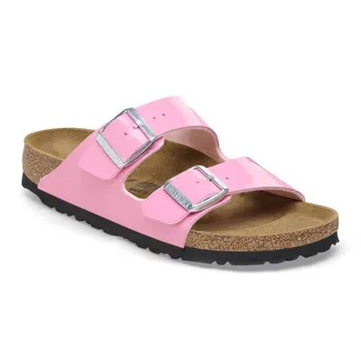 Birkenstock Arizona Birko-flor Patent Womens Sandals In Pink