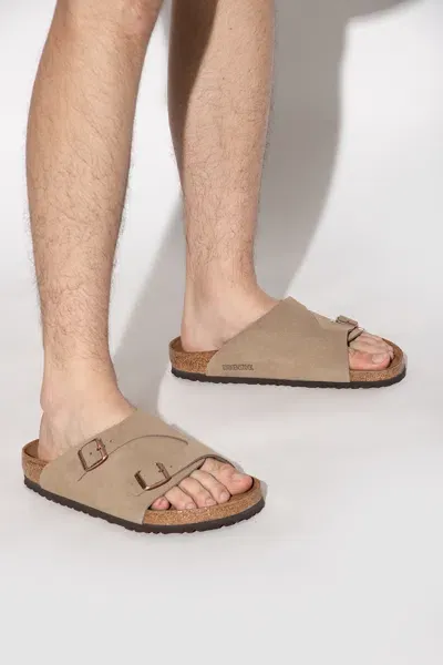 Birkenstock Taupe Regular Zürich Sandals In Beige