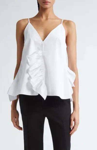 Bite Studios Frill Organic Cotton Camisole In White