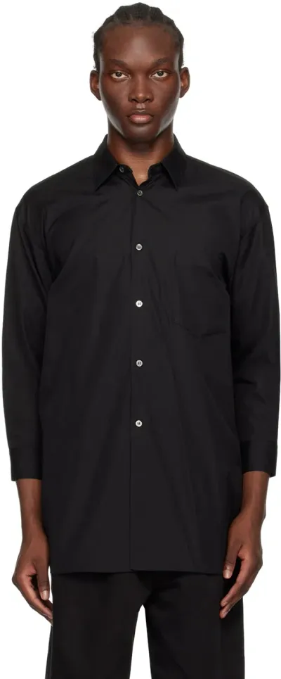 Black Comme Des Garçons Black Spread Collar Shirt