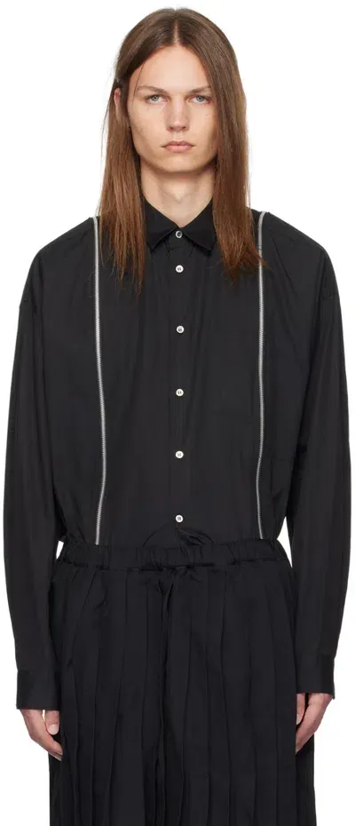 Black Comme Des Garçons Black Zip Shirt In 1 Black