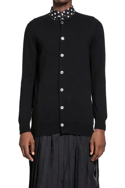 Black Comme Des Garçons Crewneck Long Cardigan