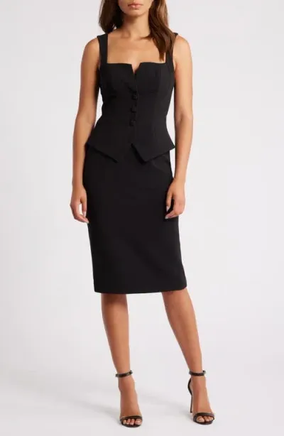 Black Halo Roanna Sleeveless Sheath Dress