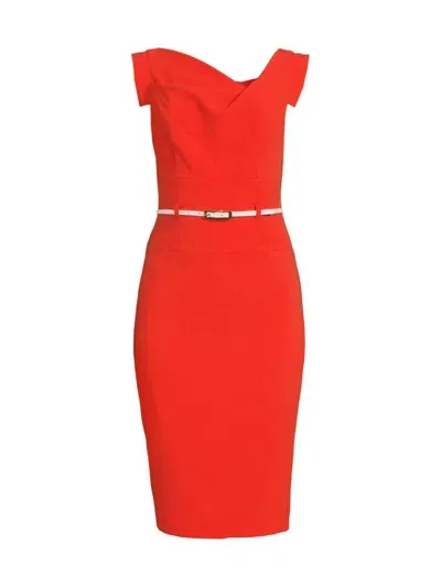 Black Halo Women's Jackie O Sheath Dress In Burnt Rose