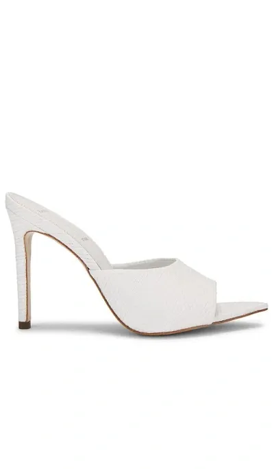 Black Suede Studio Bella Mule In White Raffia