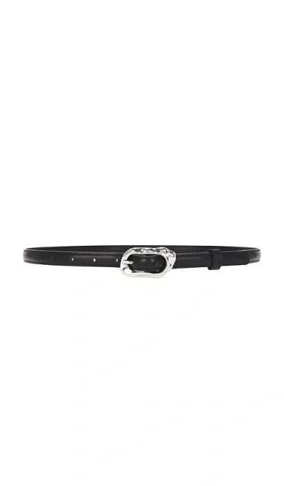 Black Suede Studio Greca Belt In Black