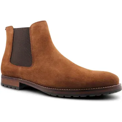 Blake Mckay Davidson Water Repellent Chelsea Boot In Tobacco Suede