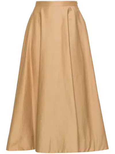 Blanca Vita Gengy Midi Skirt In Neutrals