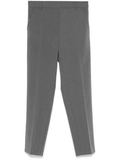 Blanca Vita Tapered Trousers In Grau