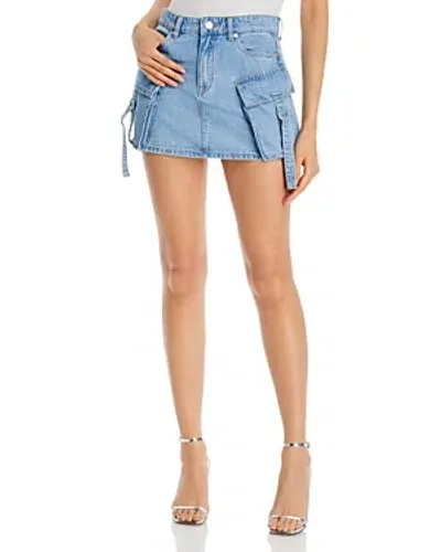 Blanknyc Denim Cargo Skirt In Head To Head