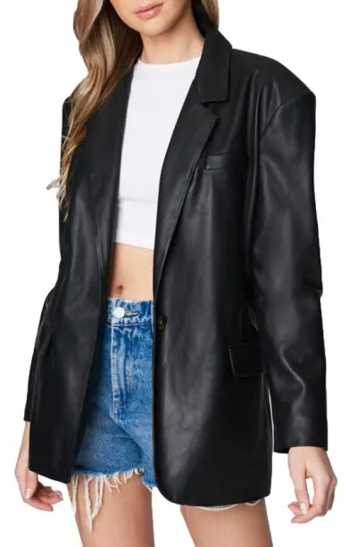 Blanknyc Faux Leather Blazer In Turning Point