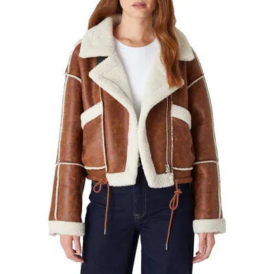 Blanknyc Faux Shearling Jacket In Steady Hab