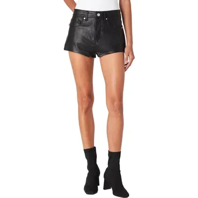 Blanknyc Hot Faux Leather Shorts In Rock Star