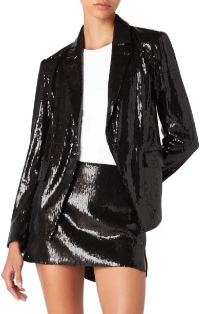 Blanknyc Sequin One-button Blazer In Party Time