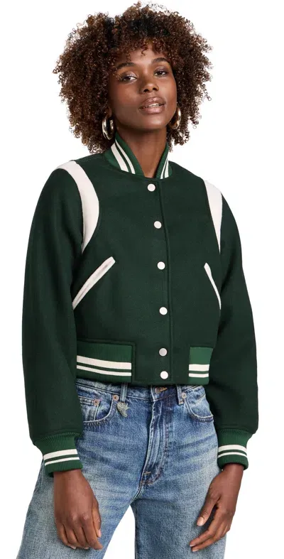 Blanknyc Smart Move Bomber Jacket Green Combo