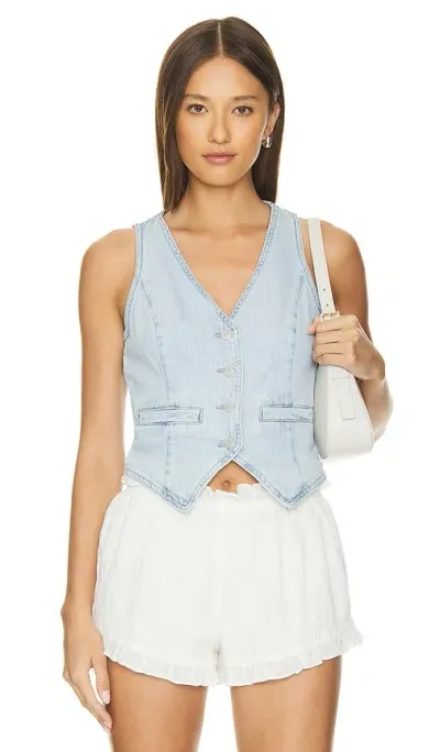 Blanknyc Unwind Vest In Blue