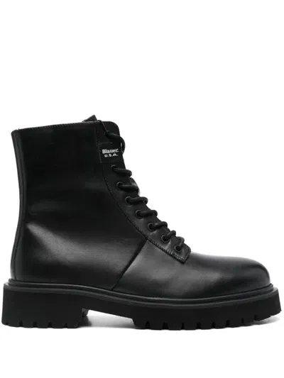 Blauer Buxton04 Ankle Boots In Black