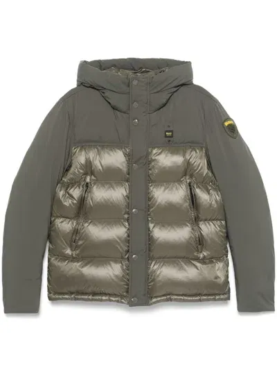 Blauer Hooded Padded Jacket In 绿色