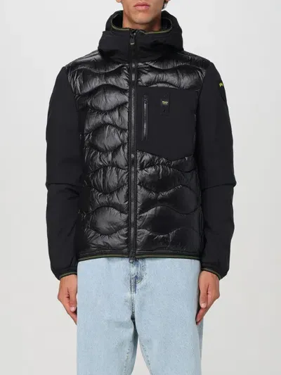 Blauer Hooded Quilted Down Jacket In Black