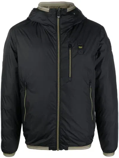 Blauer Kurt Hooded Padded Jacket In Black