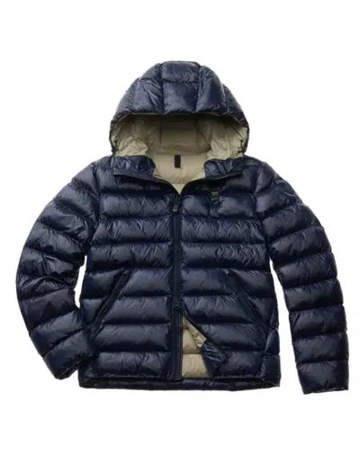 Blauer Usa Blauer Coats In Blu/beige