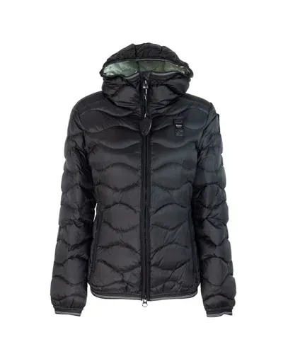 Blauer Usa Jacket In Nero/celeste