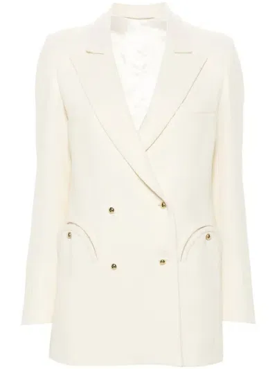 Blazé Milano Resolute Everyday Virgin Wool Blazer In Cream