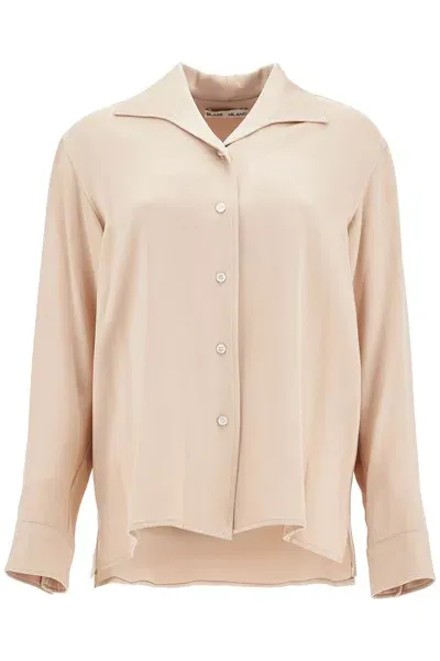 Blazé Milano Women's Frique Gigi Crãªpe Shirt In Beige