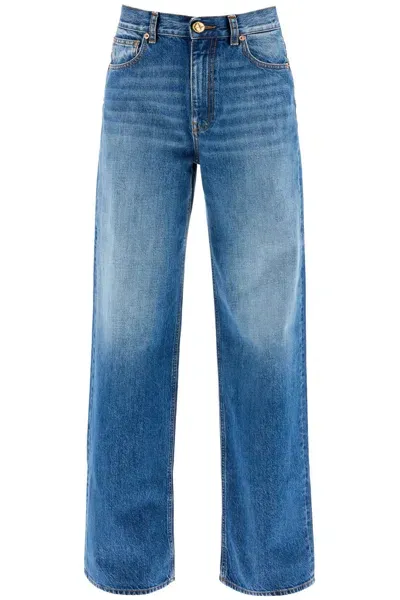 Blazé Milano Wide Leg Jeans In Narida Sapphire Java Style In Blue