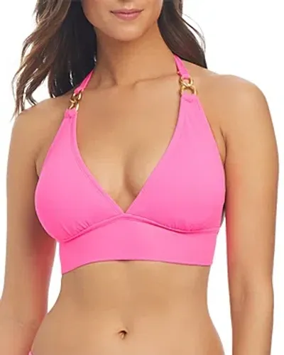 Bleu Rod Beattie Halter Bra Bikini Top In Rosa