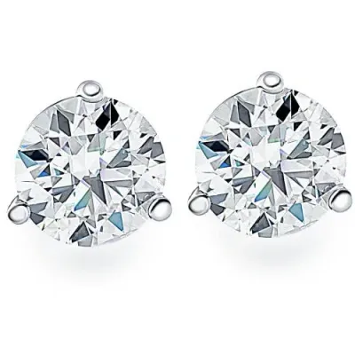 Bliss Diamond 1/2ct Martini Lab Grown Diamond Studs 14k Gold In 14k White Gold