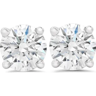 Bliss Diamond 3/4ct Diamond Studs Round Cut With Screw Backs 14k Gold Lab Created In 14k White Gold