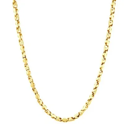 Bliss Diamond 69 Gram Marine Link 18k Yellow Gold 5mm Flexible Link 22 " Necklace