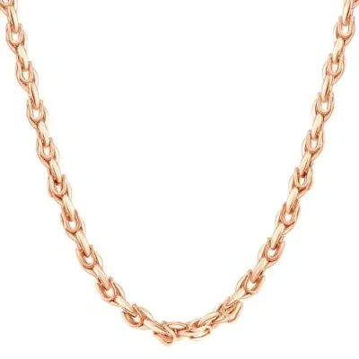 Bliss Diamond Necklace 20" Chain In 14k Rose Gold